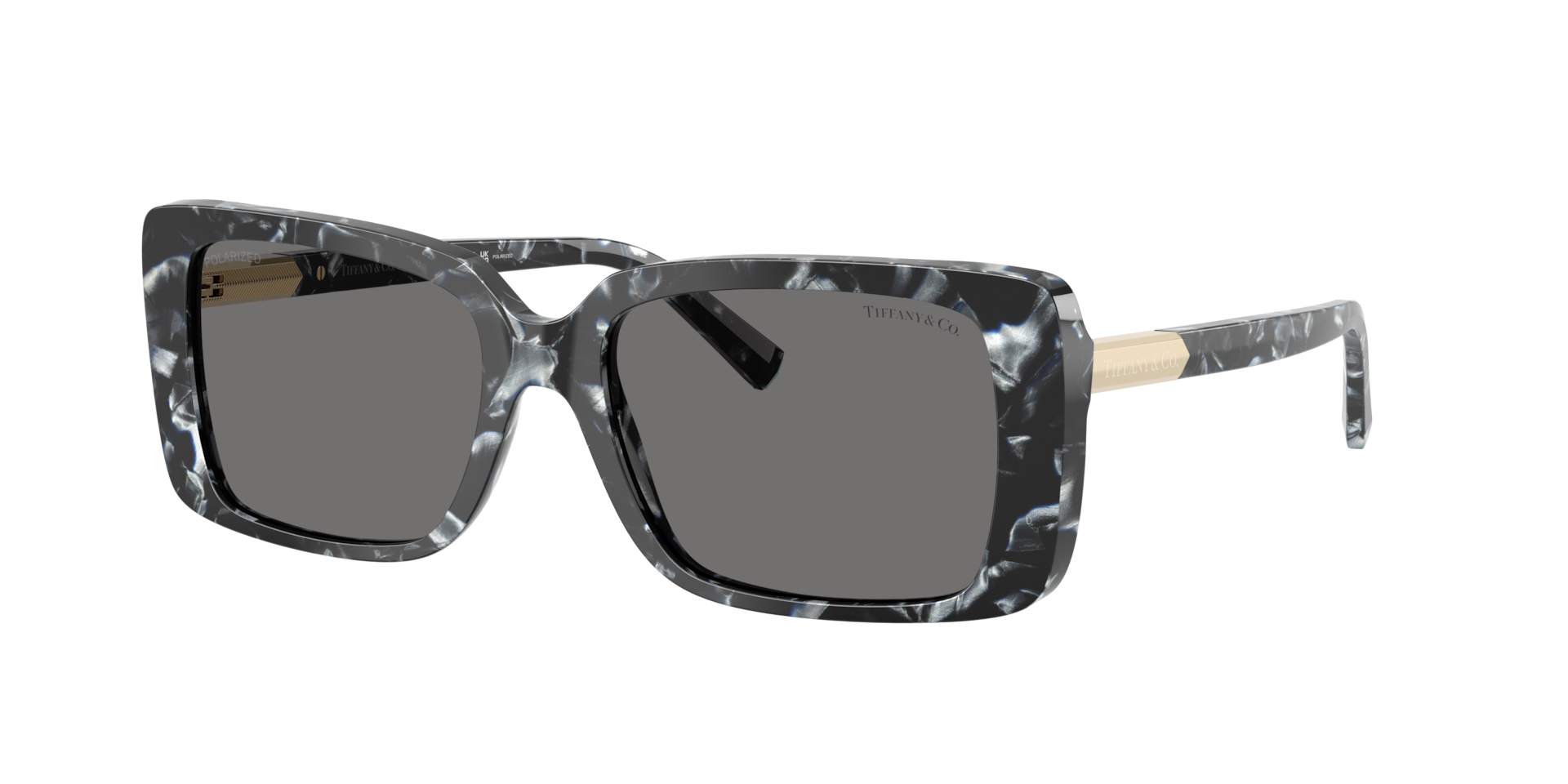 Tiffany & Co. Woman Sunglass TF4249 -  Frame color: Havana Madreperla, Lens color: Dark Grey Polarized