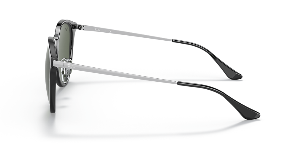 Ray-Ban RB4334D XXL (55 - 19) with Green lenses and Black frame