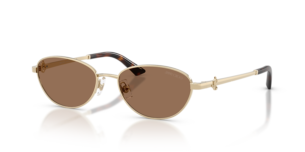 Jimmy Choo JC4032BD M (53 - 17) with Brown lenses and Gold frame