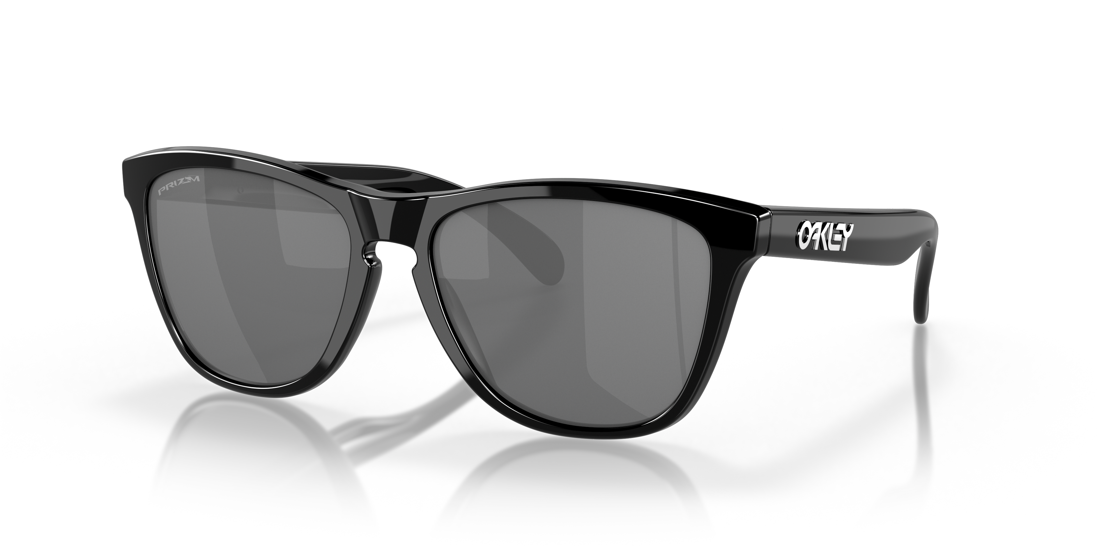 Oakley Frogskins™ (Low Bridge Fit) XL (54 - 17) with Black lenses