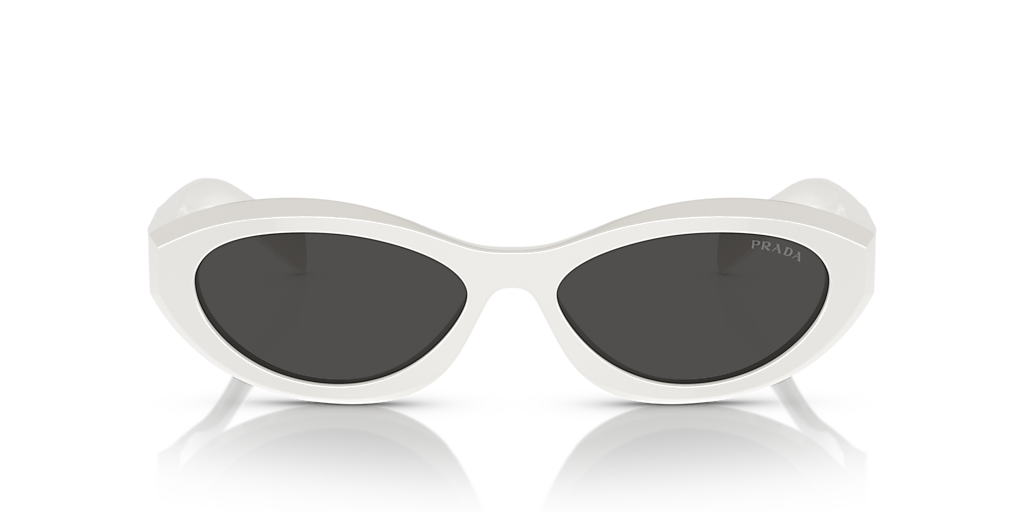 Prada PR 26ZS M (55 - 16) with Grey lenses and White frame