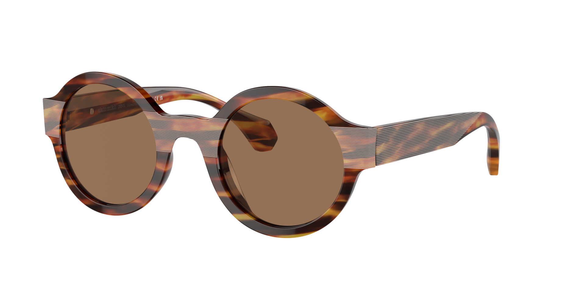 Alain Mikli Unisex Sunglass A05505 -  Frame color: Speckled Havana, Lens color: Polar Brown
