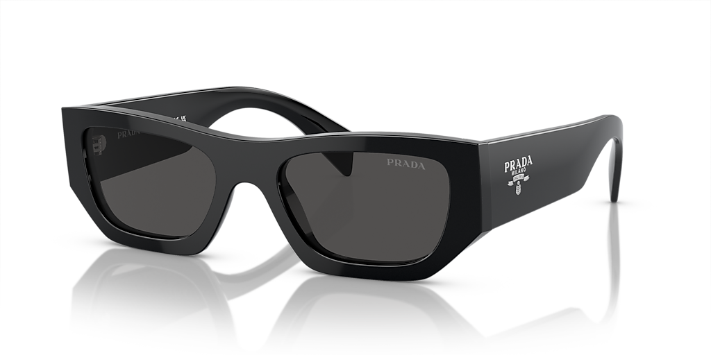 Prada PR A01S M (53 - 20) with Grey lenses and Black frame