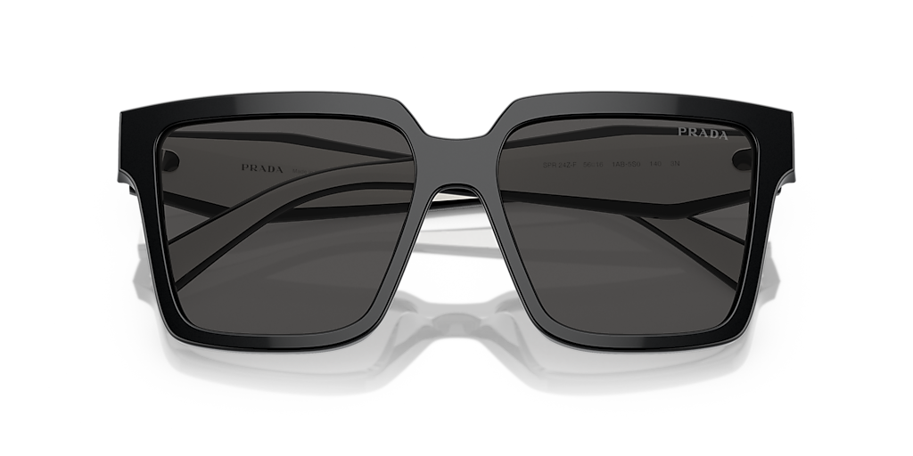 Prada PR 24ZSF L (57 - 14) with Grey lenses and Black frame