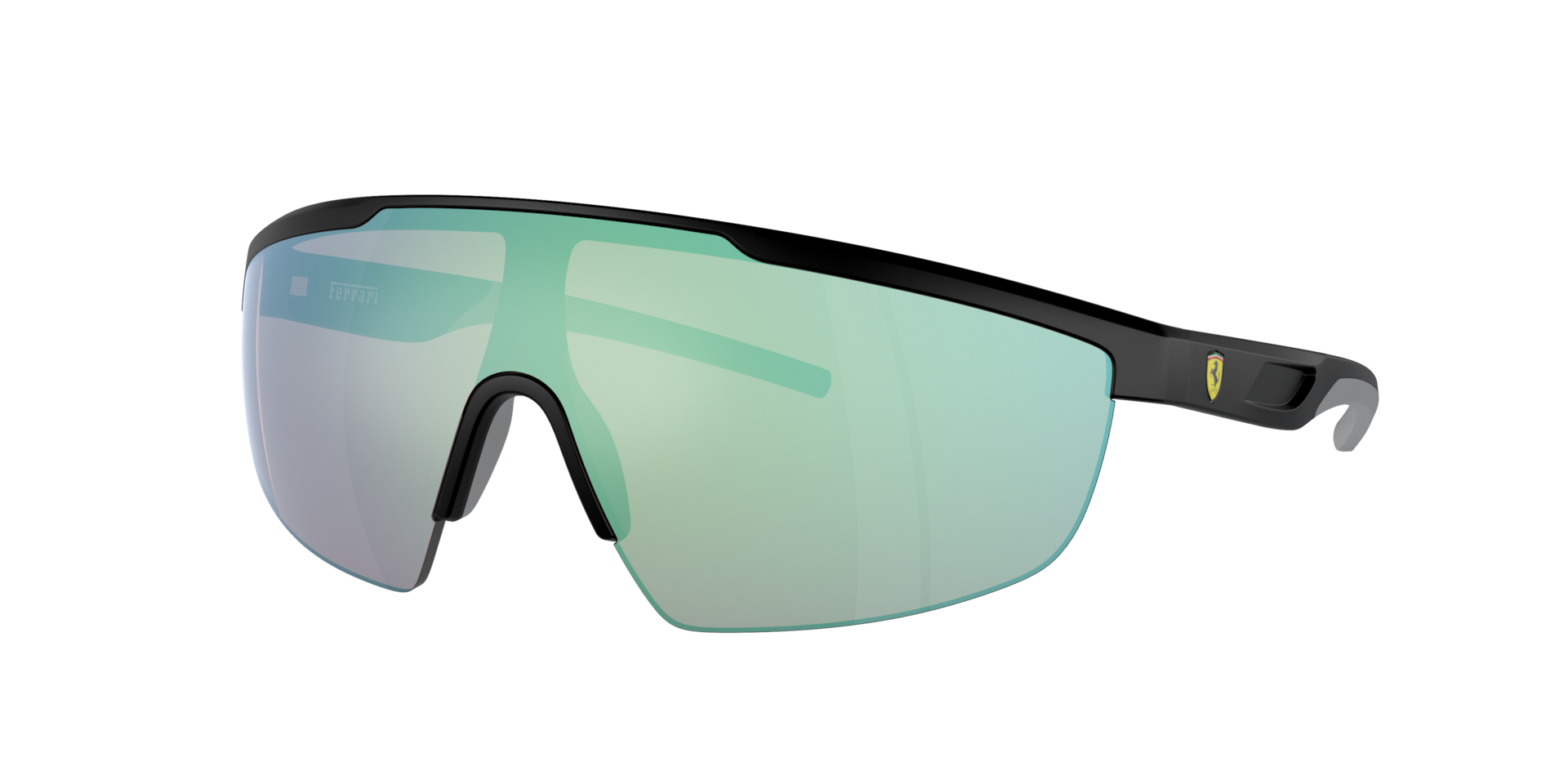 Scuderia Ferrari Unisex Sunglass FZ6005U -  Frame color: Matte Black, Lens color: Blue Mirror Violet