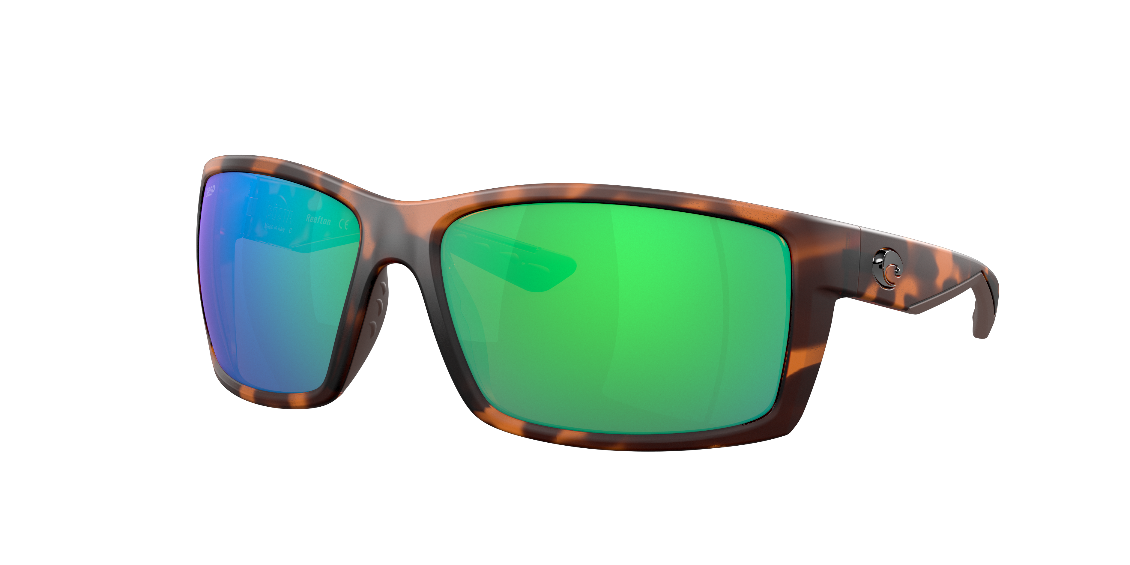 Costa Man Sunglass Reefton -  Frame color: Retro Tortoise, Lens color: Green Mirror