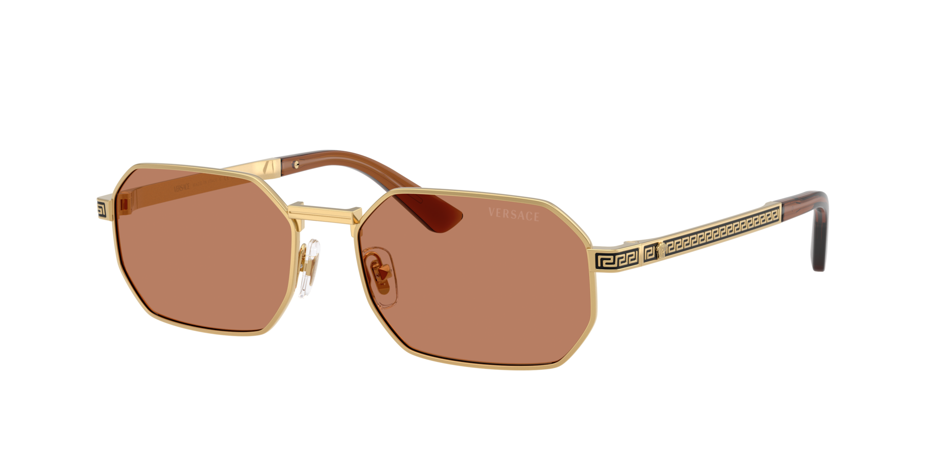 Versace Man Sunglass VE2297 -  Frame color: Gold, Lens color: Brown