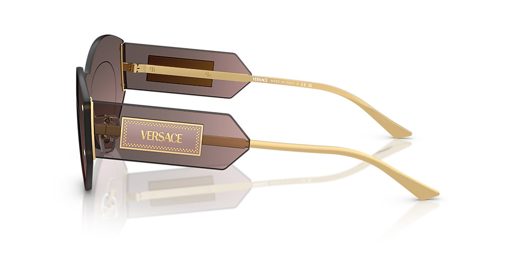 Versace VE2276 M (0 - 144) with Pink lenses and Silver frame