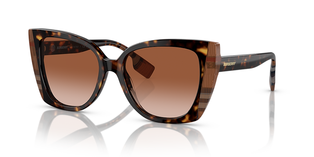 【美品】近年販売◼️Burberry◼️レディース◼️ミドル丈◼️ライナー付◼️ Burberry Meryl M (54 - 17) with Brown lenses and Brown frame