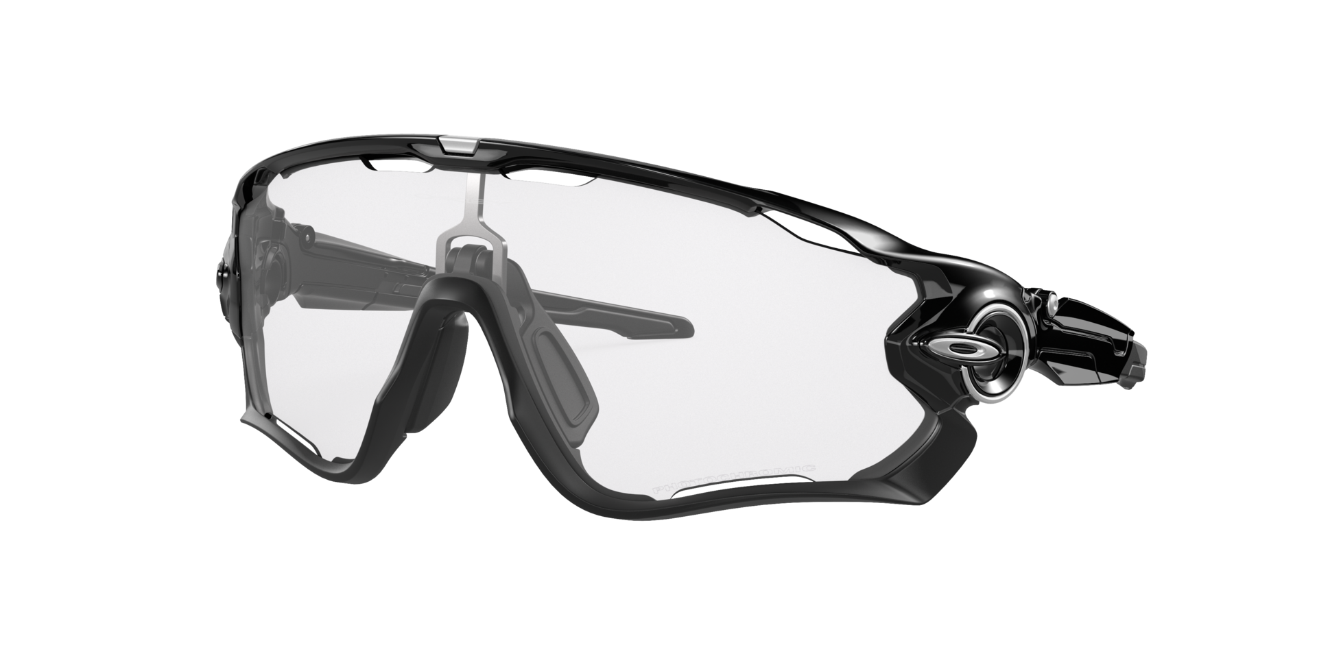 Oakley Unisex Sunglass Jawbreaker™ -  Frame color: Polished Black, Lens color: Clear to Black Iridium Photochromic