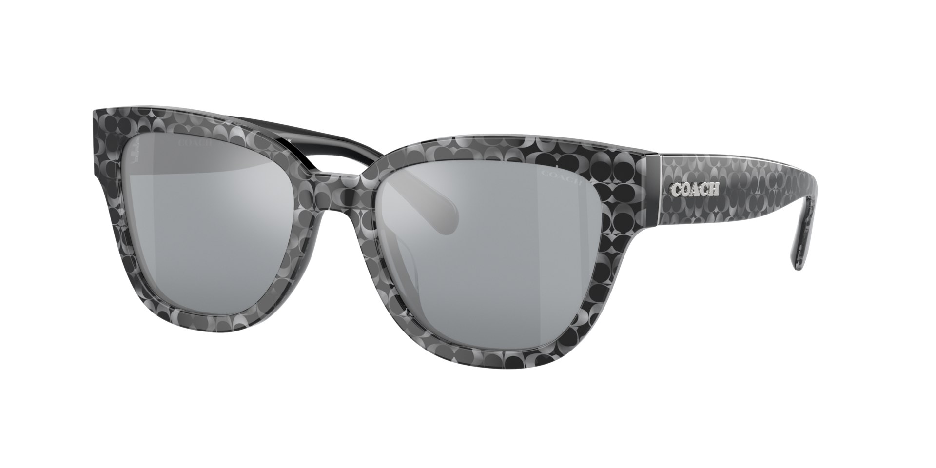 Coach Femme Sunglass Cl920 - Couleur du Monture Gris perle signature C Couleur de Lentille Argent clair tincelant 74 €