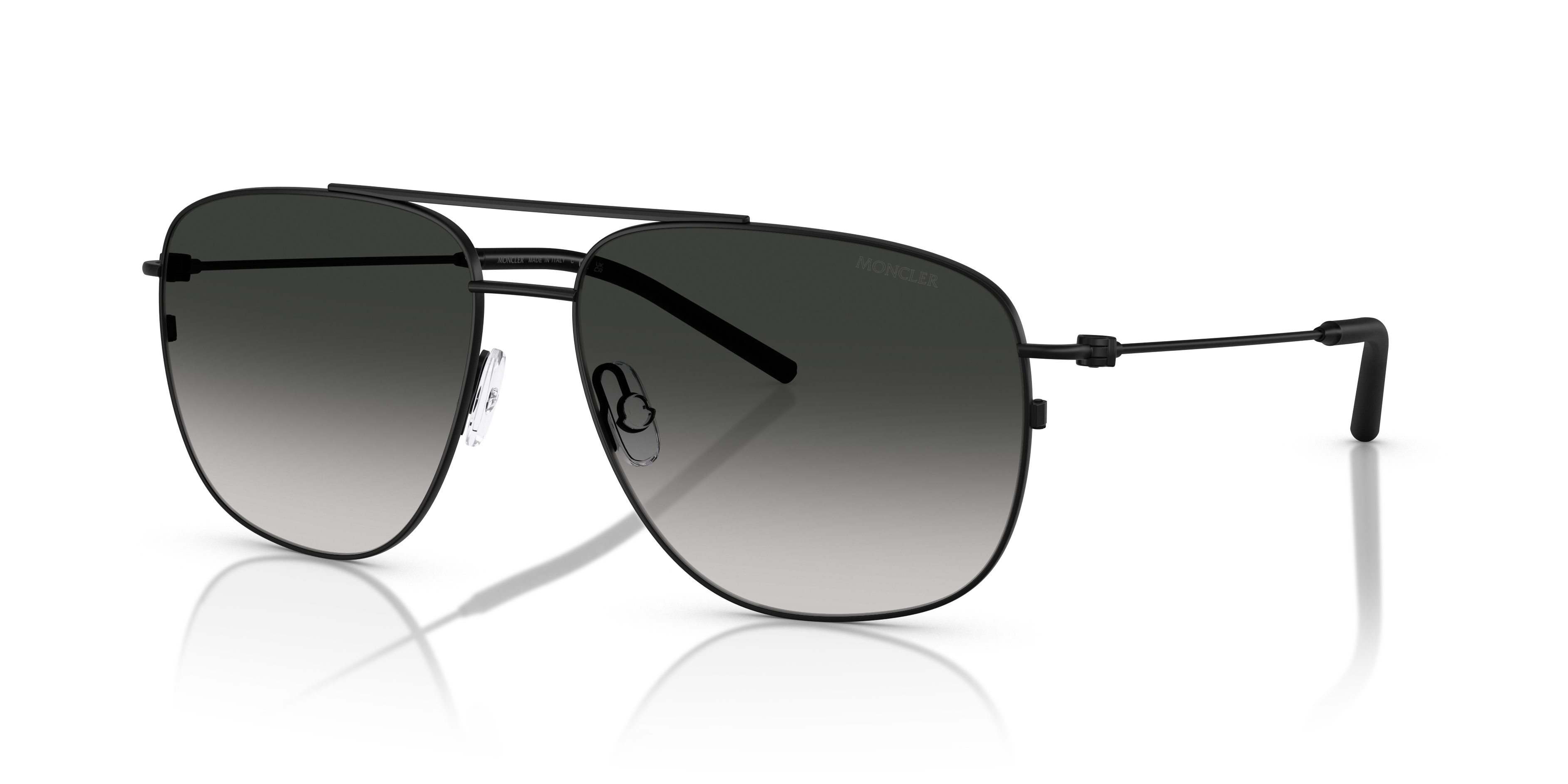 Moncler ME4004 Alumni XXL (60 - 15) with Grey lenses and Black