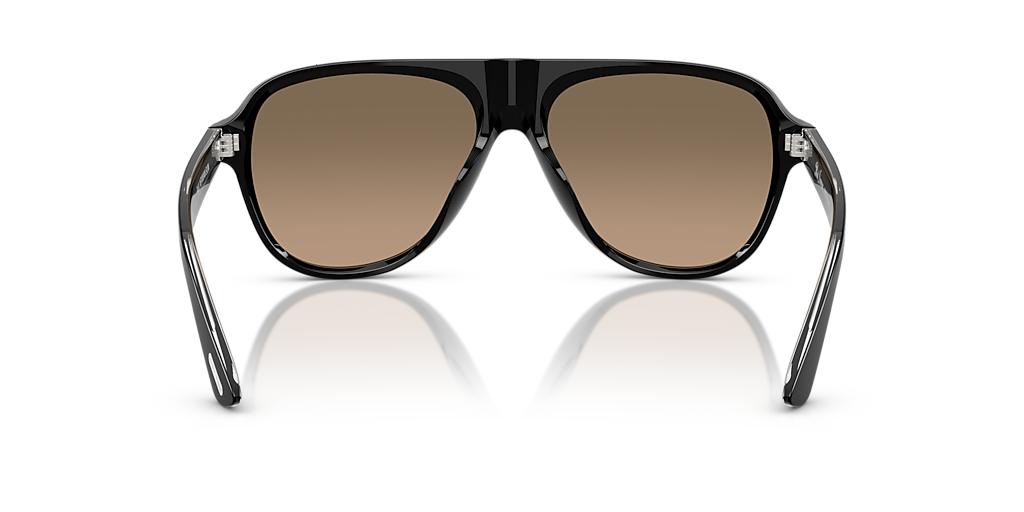 ブラック アビエイター サングラス 57-16 OV5581SU Oliver Peoples OV5581SU Paul Newman Sun L (57 - 16) with Brown