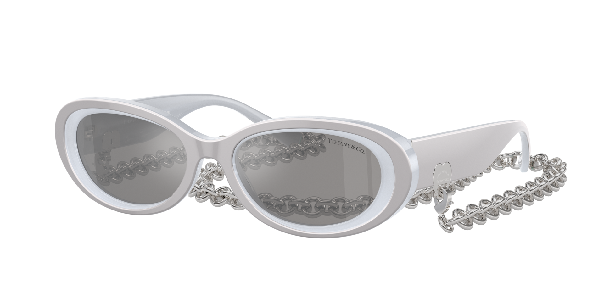 Tiffany & Co. Woman Sunglass TF4221 -  Frame color: Silver Metallic, Lens color: Light Grey Mirror Silver