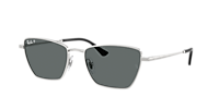 Ray-Ban Drea Bio-Based XXL (56 - 18) with Grey lenses and Silver
