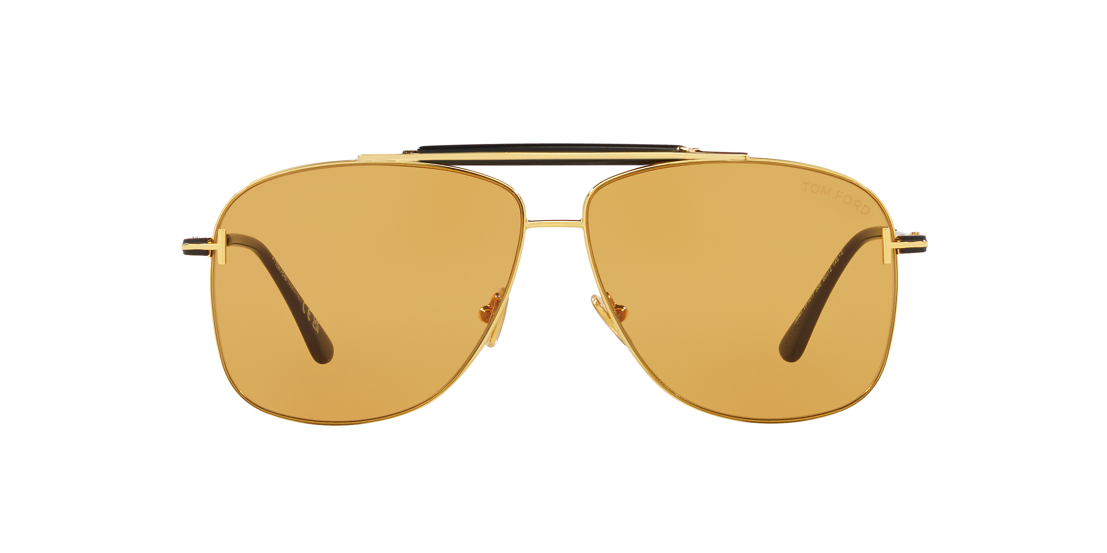 Tom Ford Jaden XXL (60 - 12) with Brown lenses and Gold frame