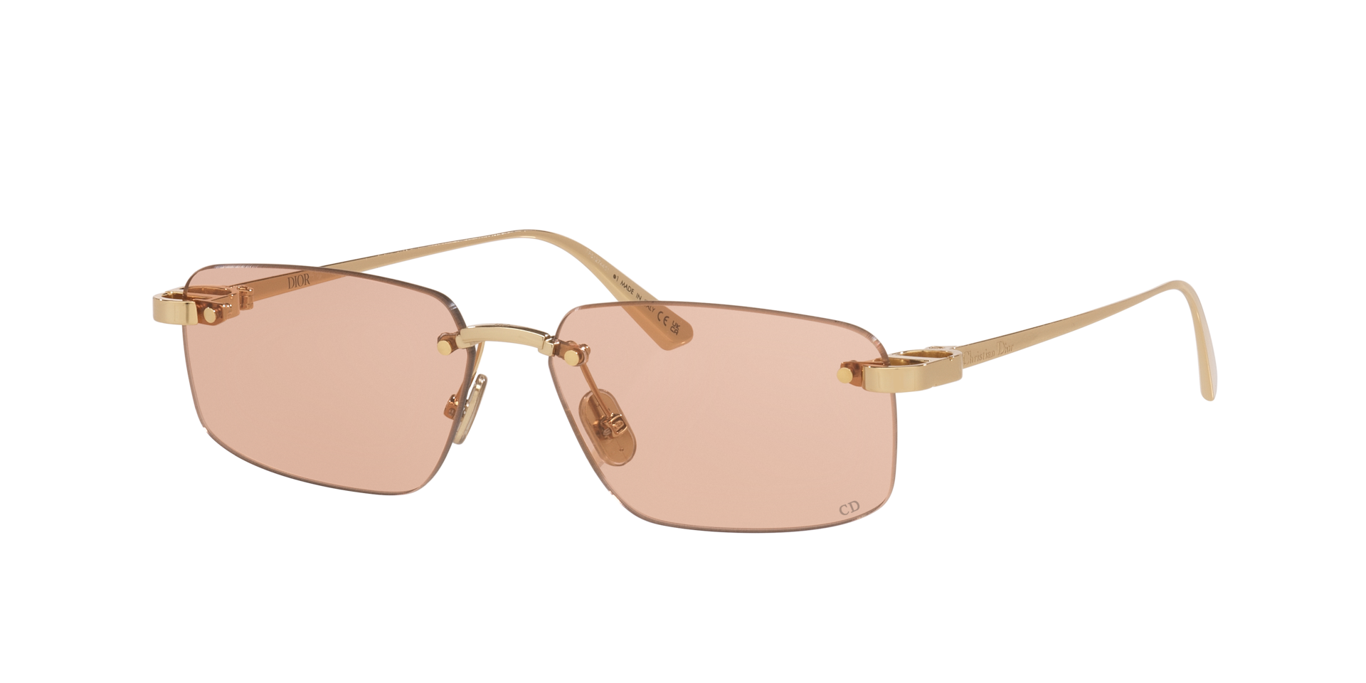 DIOR Woman Sunglass CDIOR S4U -  Frame color: Yellow, Lens color: Pink