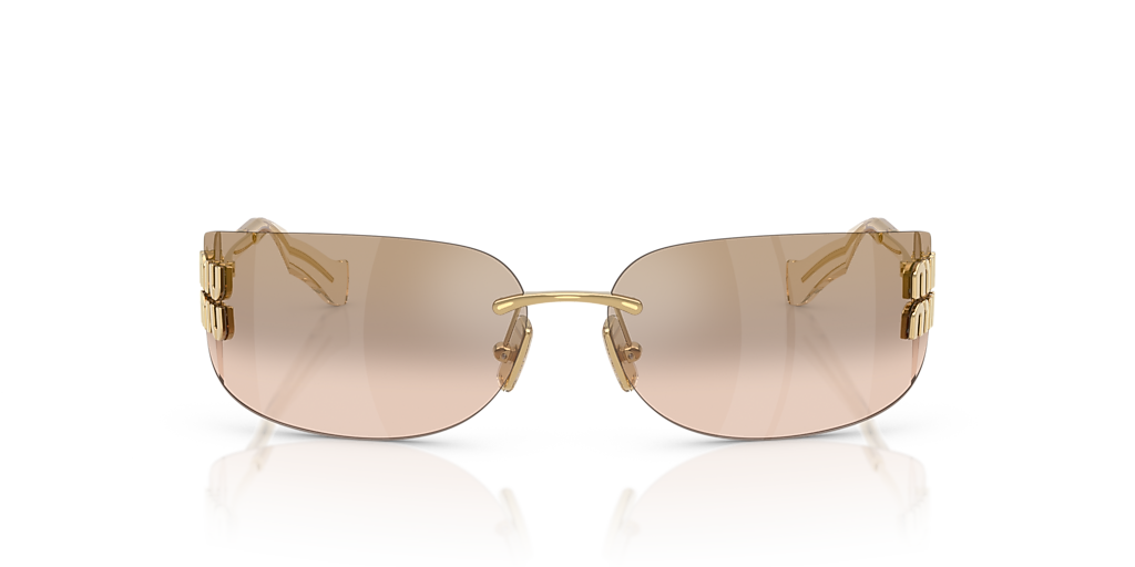 Miu Miu MU A51S M (75 - 14) with Brown lenses and Gold frame