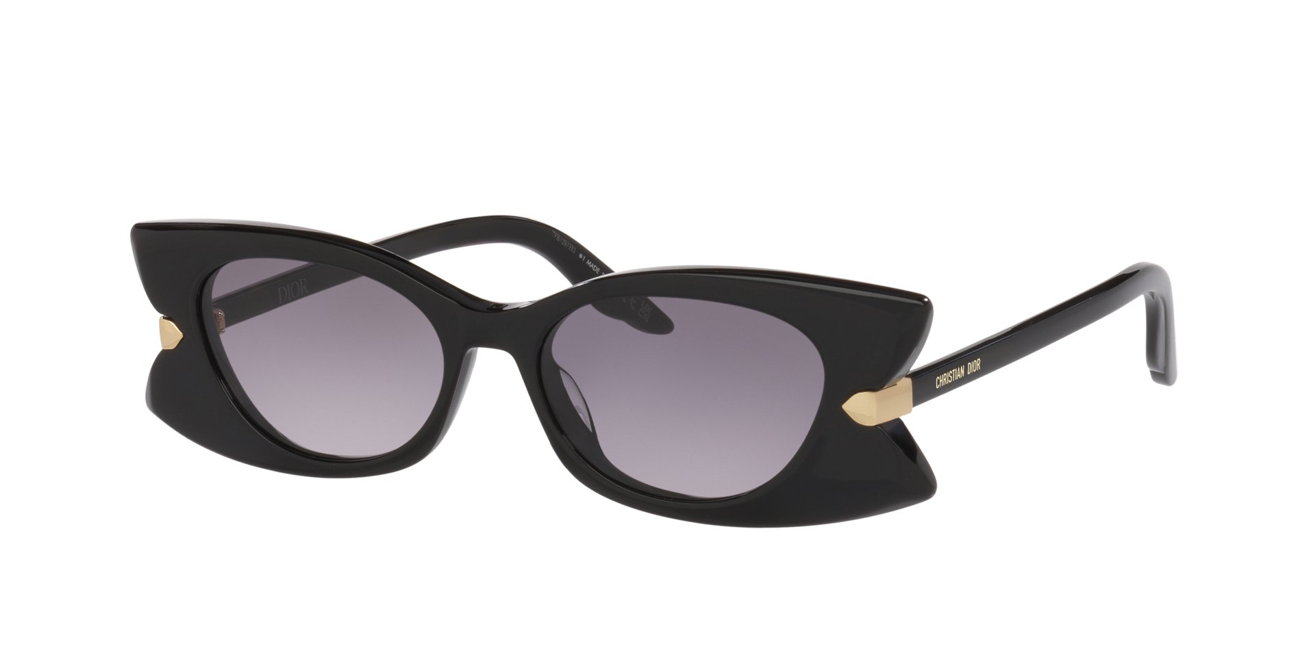 DIOR Woman Sunglass Diorbutterfly S2I -  Frame color: Black, Lens color: Grey Gradient