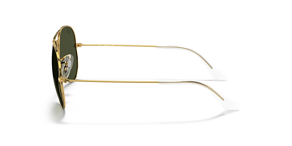 Ray-Ban Aviator Classic XL (58 - 14) with Green lenses and Gold