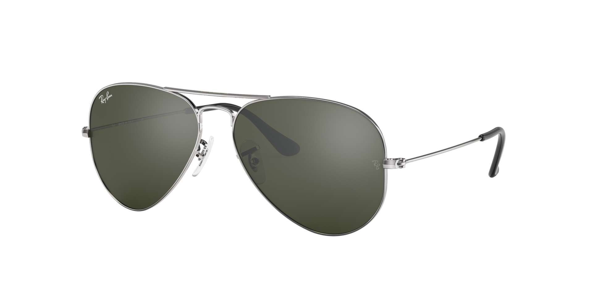 Ray-Ban Aviator Mirror XL (58 - 14) with Grey lenses and Silver
