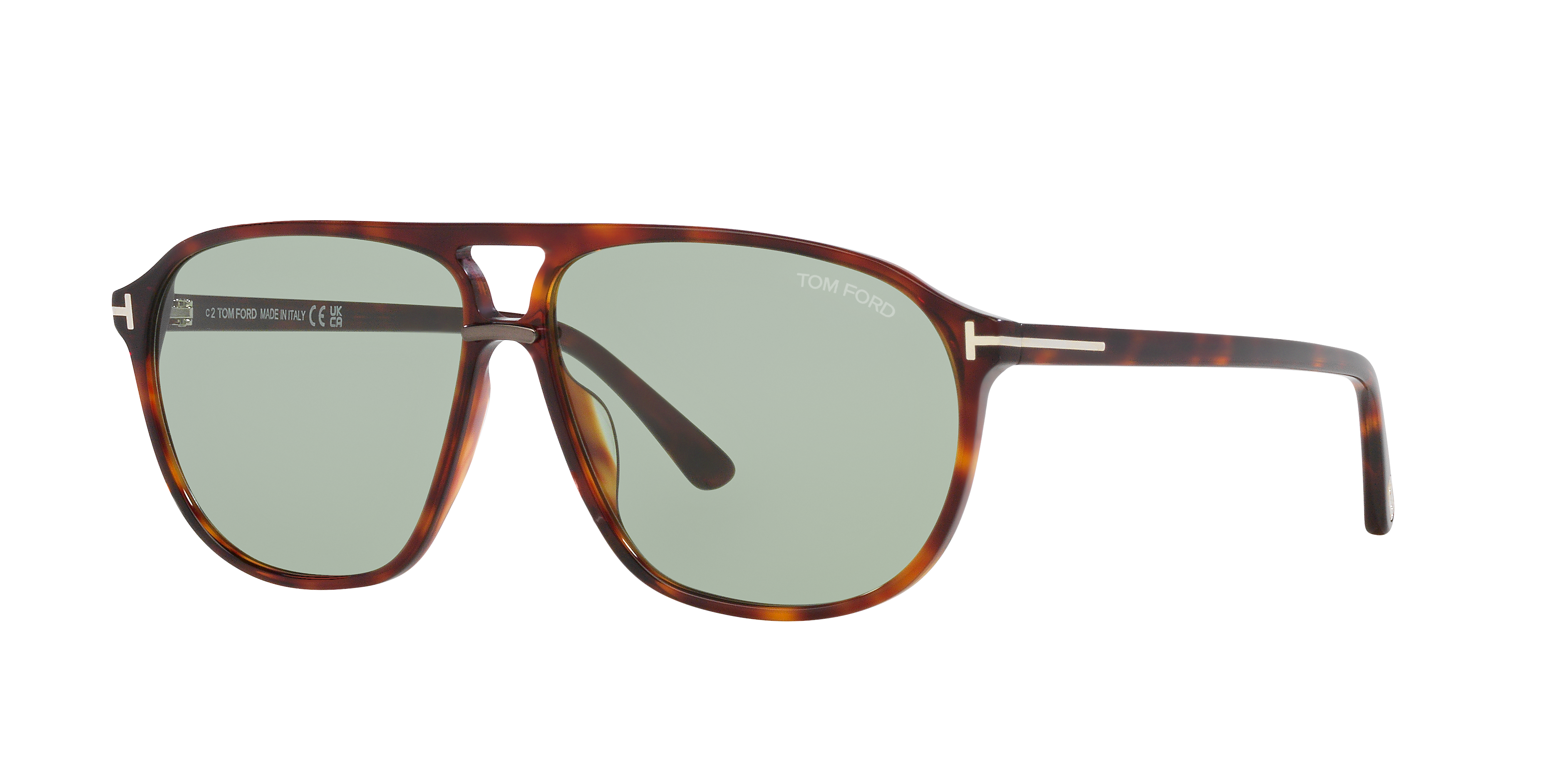 Tom Ford Bruce XXL (61 - 12) with Green lenses and Tortoise frame