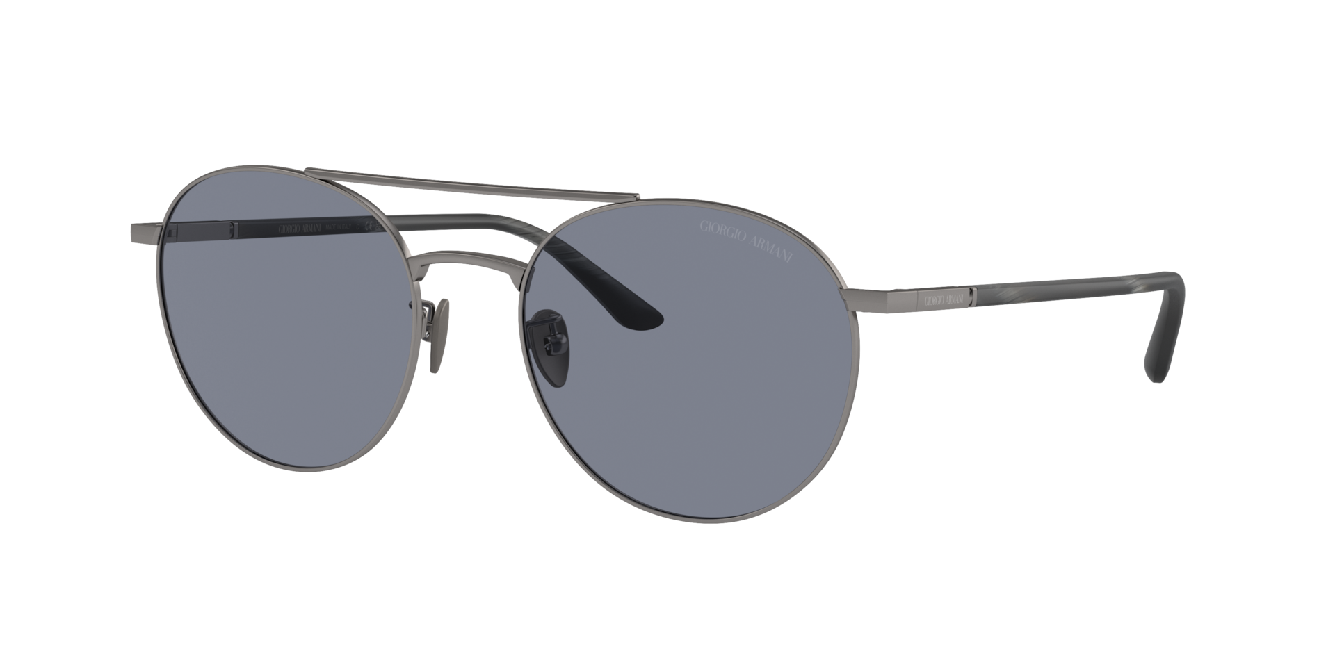 Giorgio Armani Man Sunglass AR6156 -  Frame color: Matte Gunmetal, Lens color: Blue