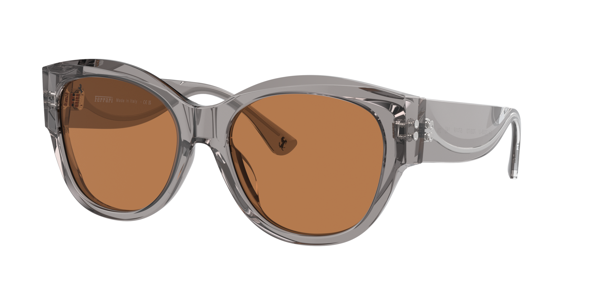 Ferrari Femme Sunglass FH2008U - Couleur du Monture Transparent Gris Couleur de Lentille Brun 225 €
