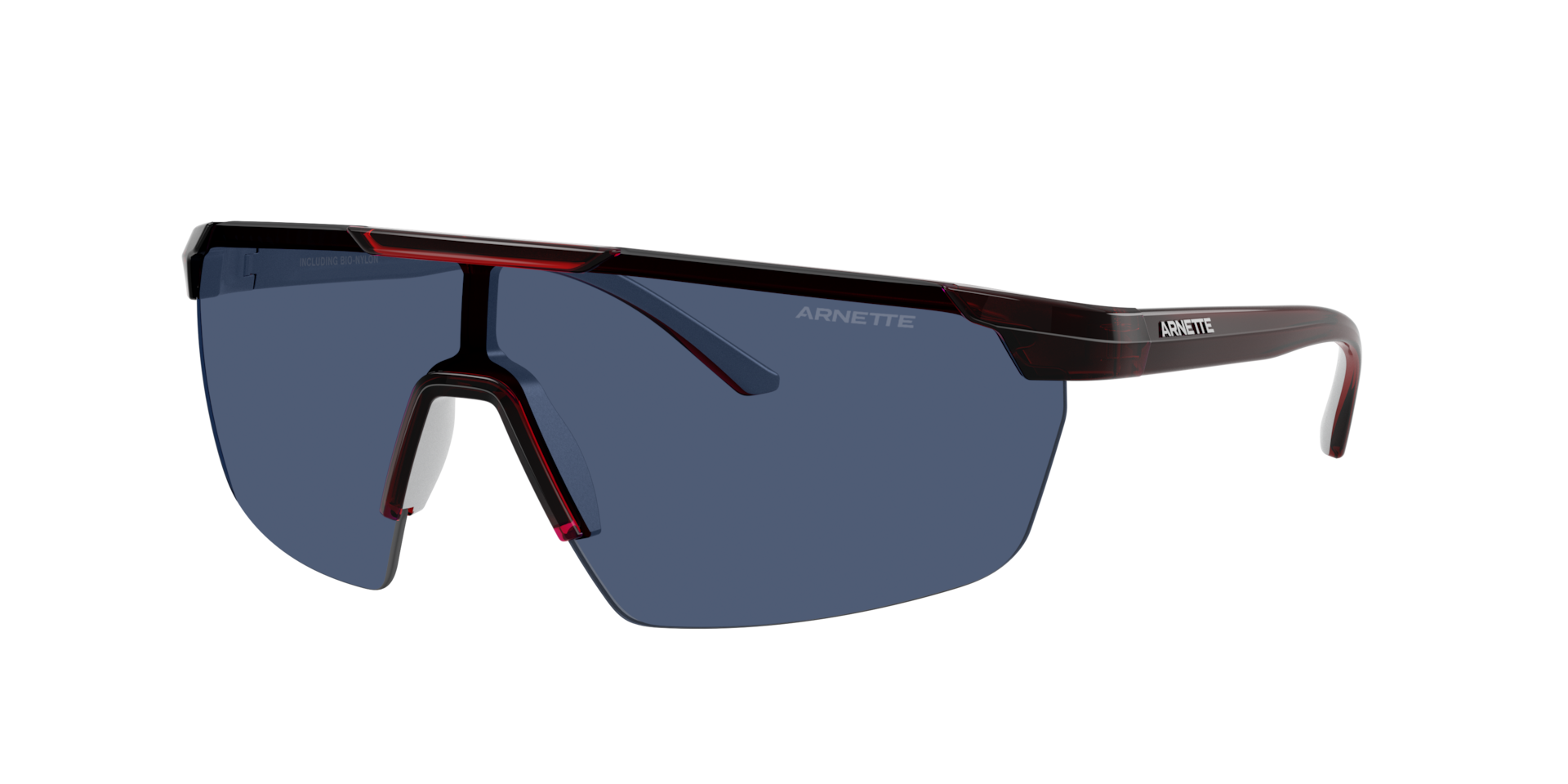 Arnette Mann Sunglass AN4369 - Rahmenfarbe: Rot/Silber metallisiert, Linsenfarbe: Dunkelblau