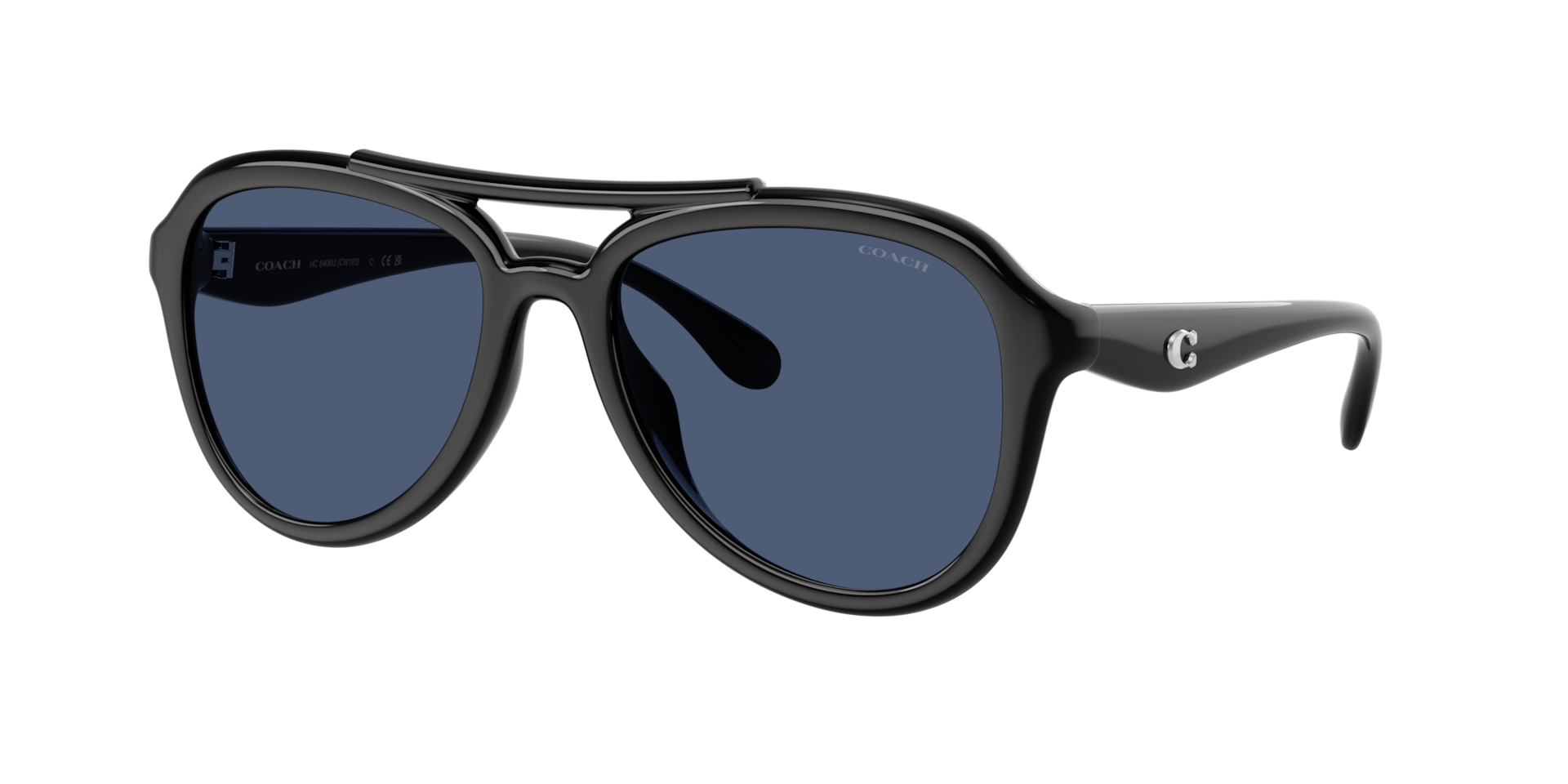 Coach Femme Sunglass CW183 - Couleur du Monture Noir Couleur de Lentille Bleu Uni 66 €