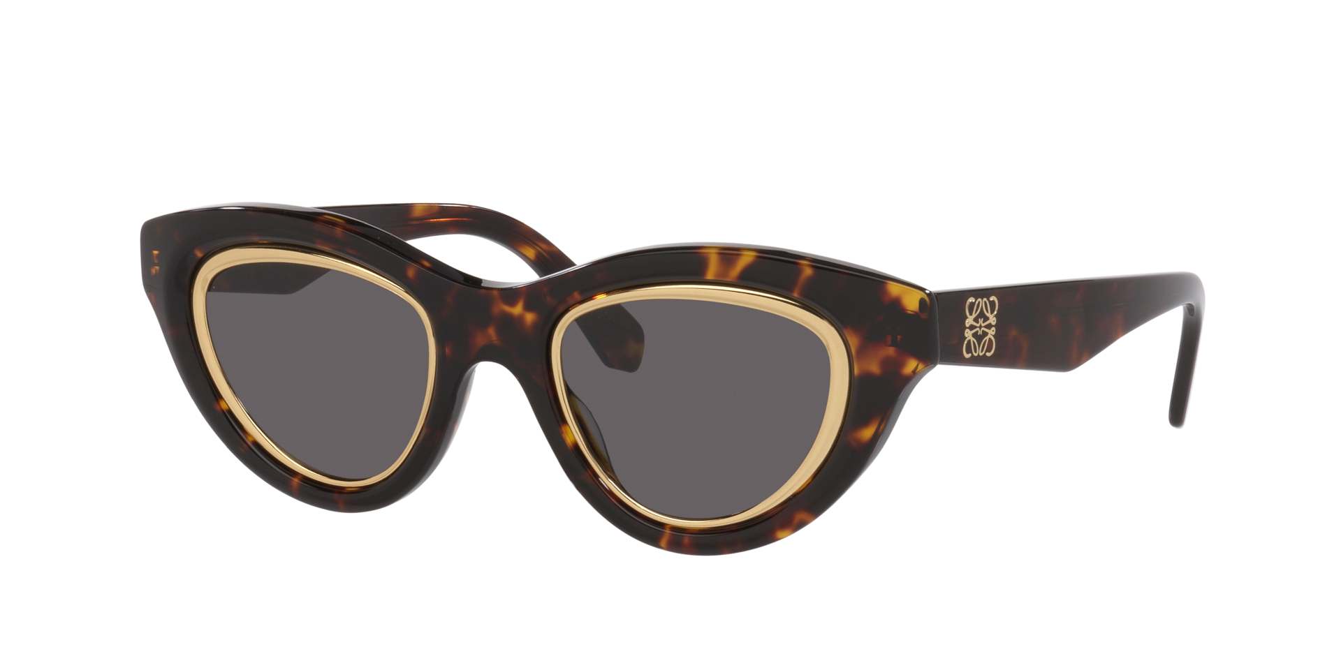 Loewe Femme Sunglass Anagram Lw40182U - Couleur du Monture Blanc Couleur de Lentille Brun 340 €