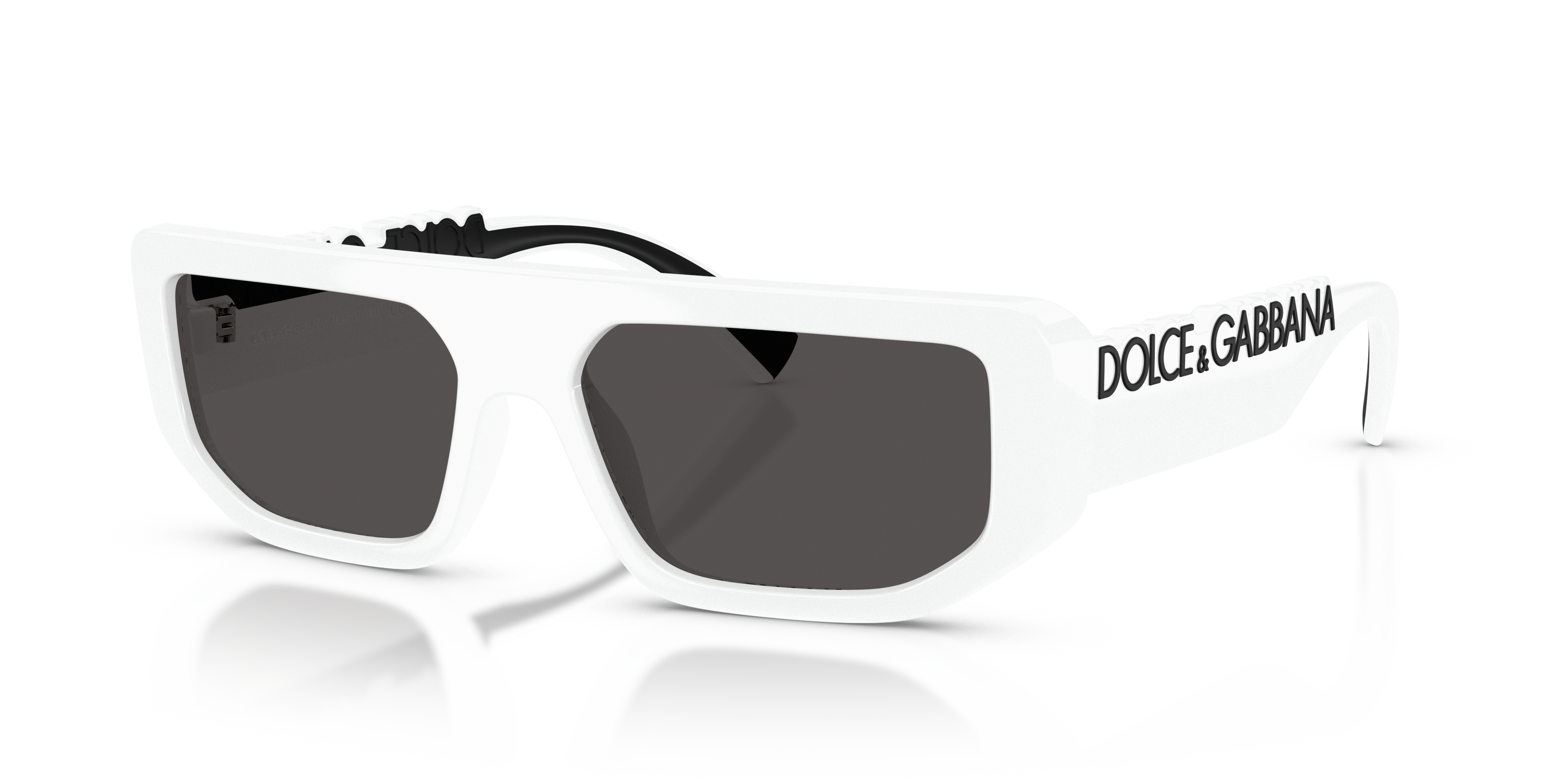Dolce&Gabbana DG6203 M (56 - 16) with Grey lenses and White frame