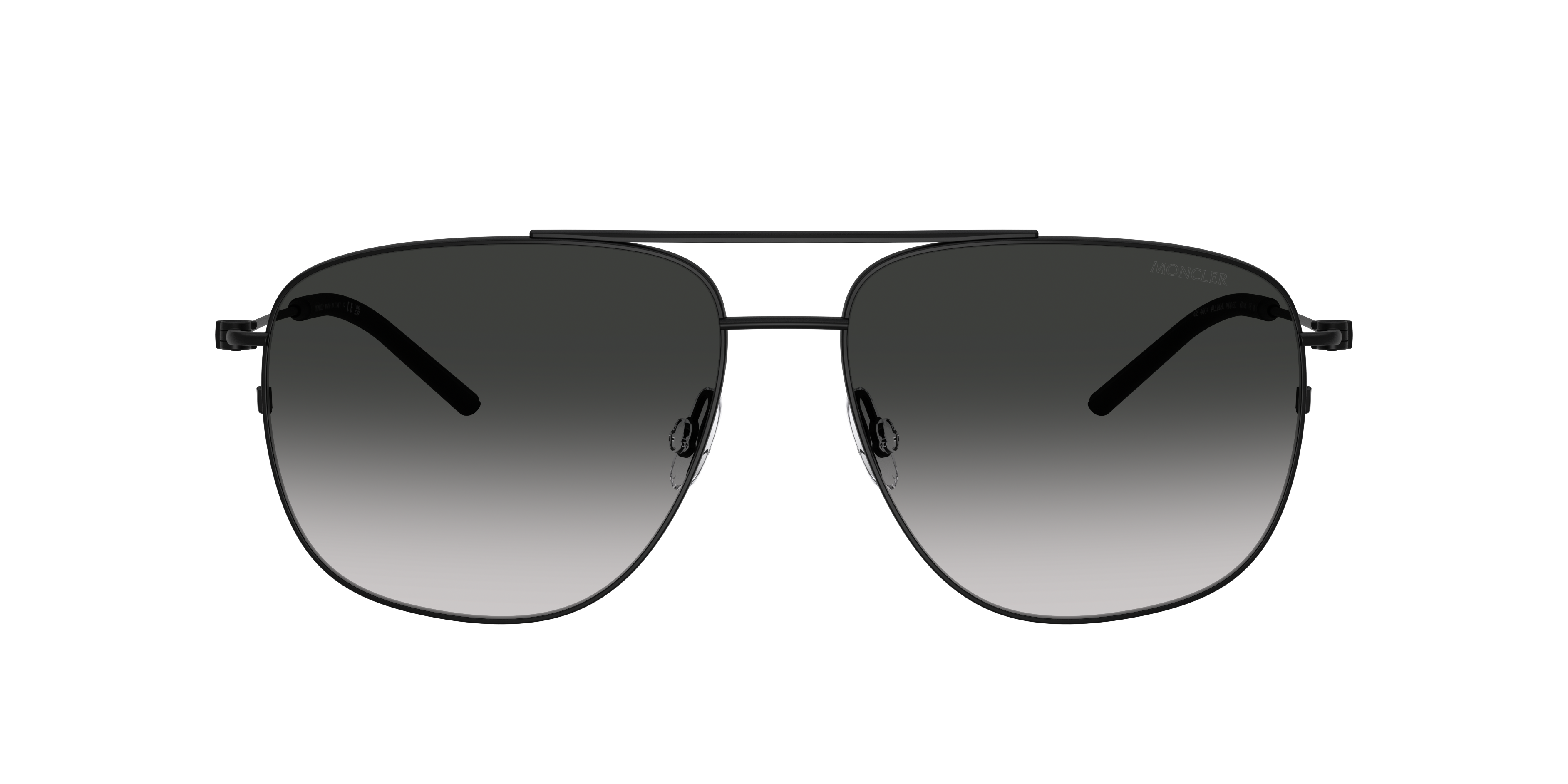 Moncler ME4004 Alumni XXL (60 - 15) with Grey lenses and Black