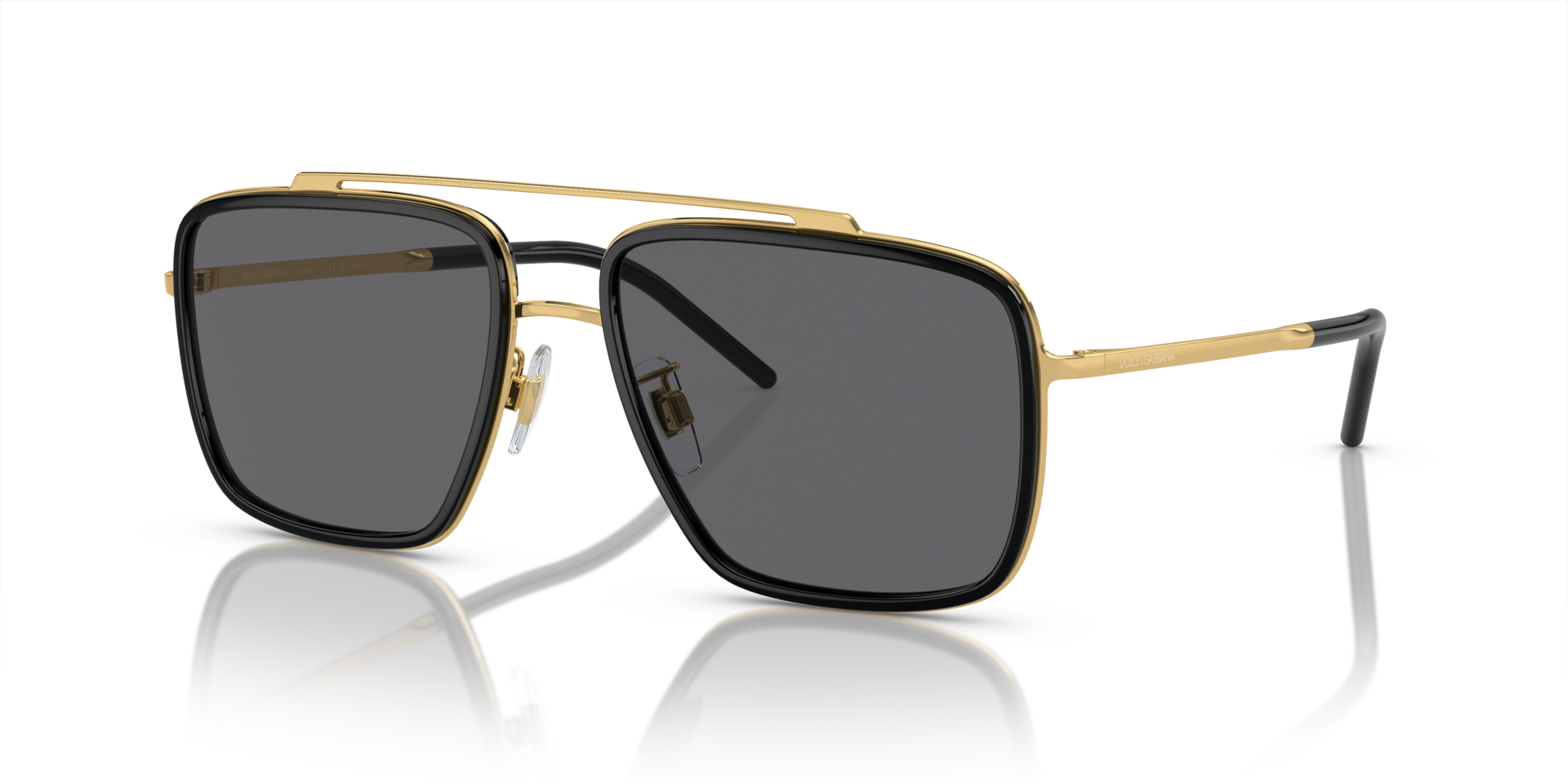 Dolce&Gabbana DG2220 XL (57 - 17) with Grey lenses and Black frame