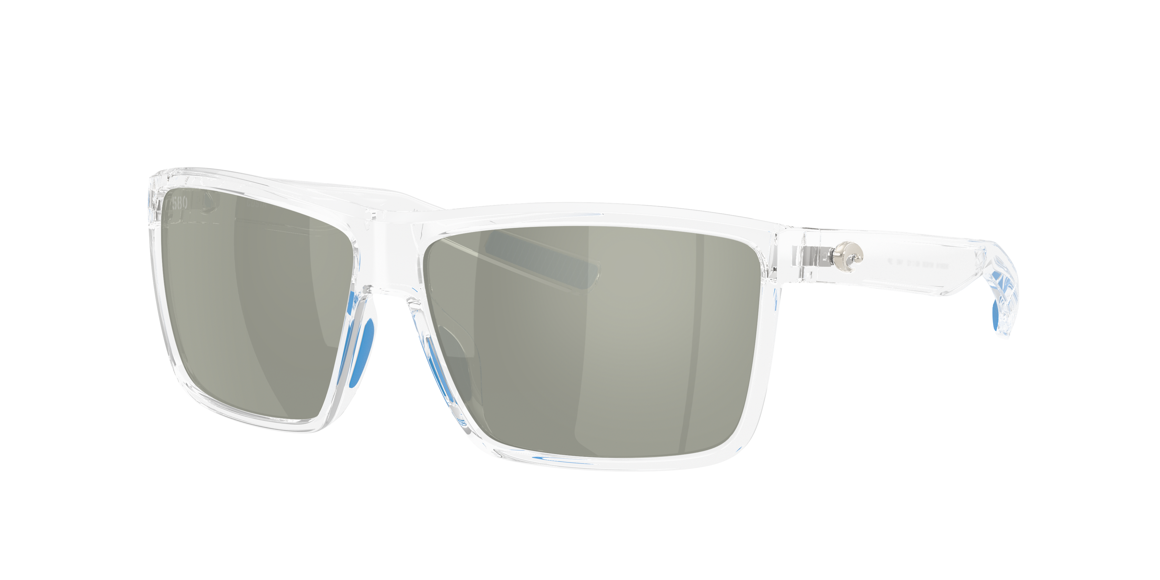 Costa Man Sunglass Rinconcito -  Frame color: Polished Clear, Lens color: Gray Silver Mirror