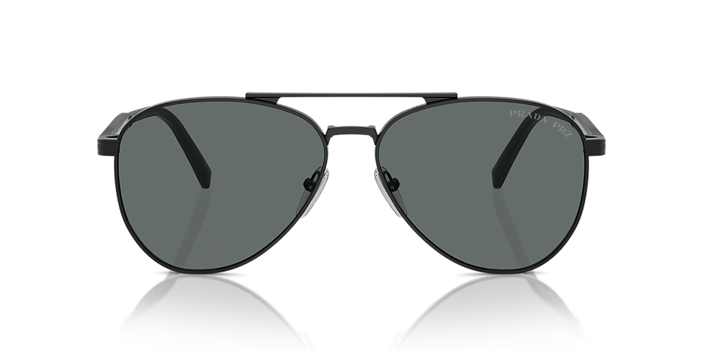 Prada PR A58S L (61 - 14) with Grey lenses and Black frame