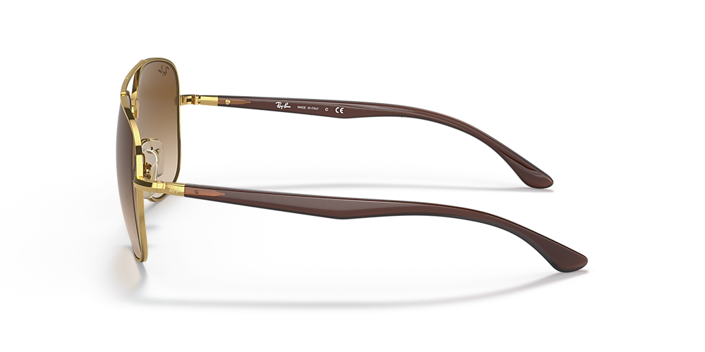 Ray-Ban RB3683 L (56 - 15) with Brown lenses and Gold frame