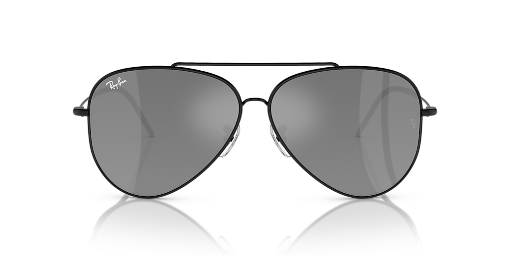Ray-Ban Aviator Reverse XXL (62 - 11) with Silver lenses and Black