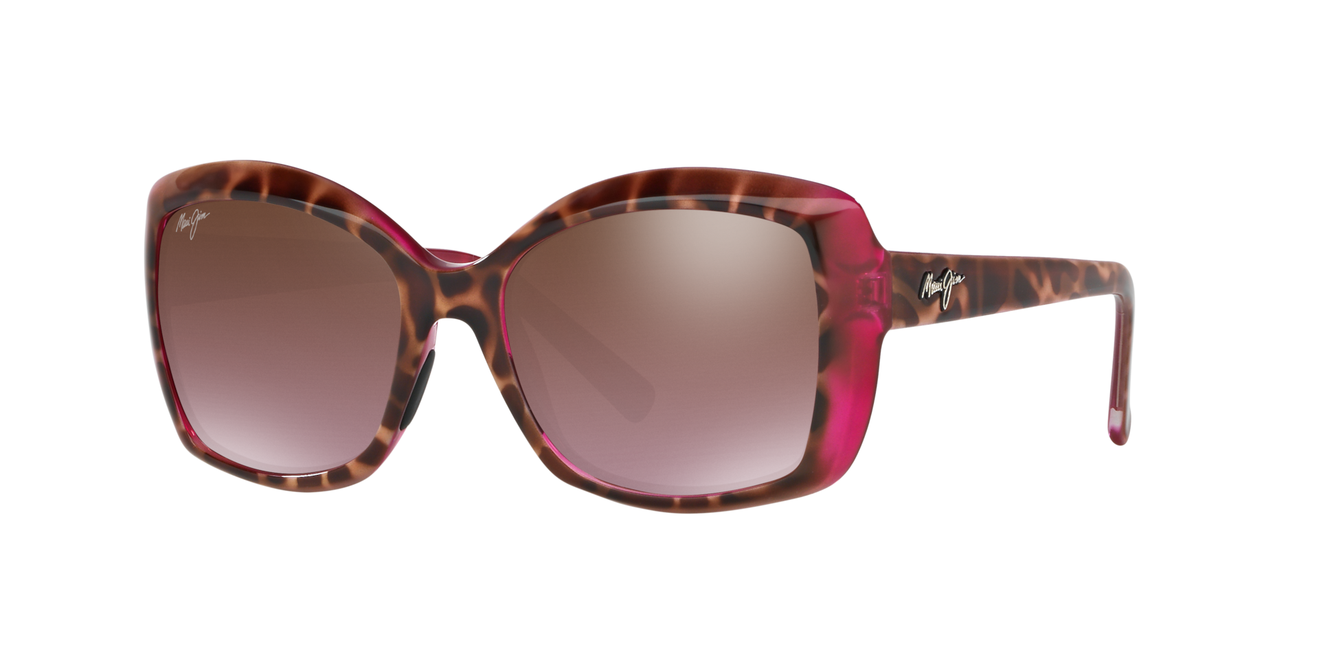Maui Jim 735 Orchid M (56 - 19) with Pink lenses and Tortoise