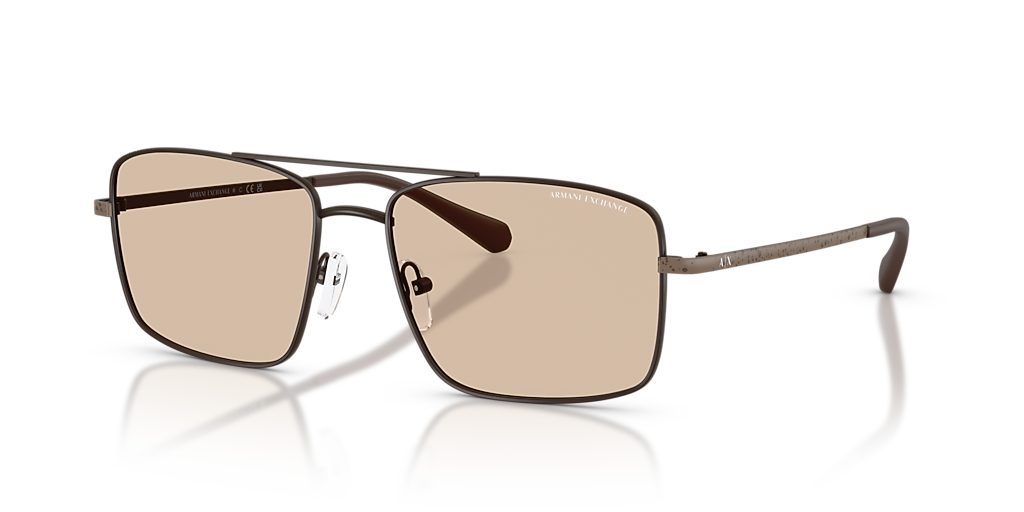Armani Exchange AX2054S XL (57 - 17) with Brown lenses and Brown