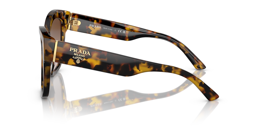専用✨PRADA Tortoiseshell Sunglasses ゴールドロゴ Prada PR 17ZS M (54 - 18) with Brown lenses and Tortoise frame