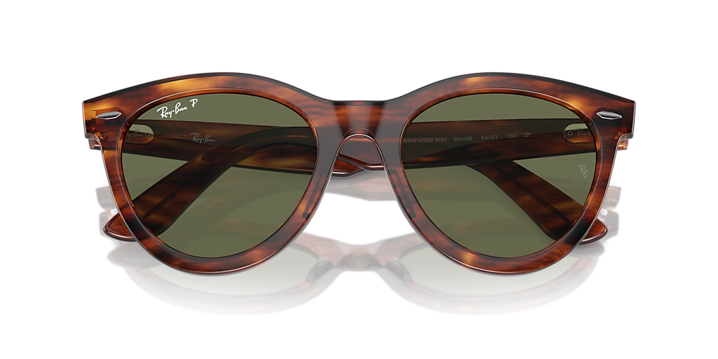 Ray-Ban Wayfarer Way XL (54 - 21) with Green lenses and Brown