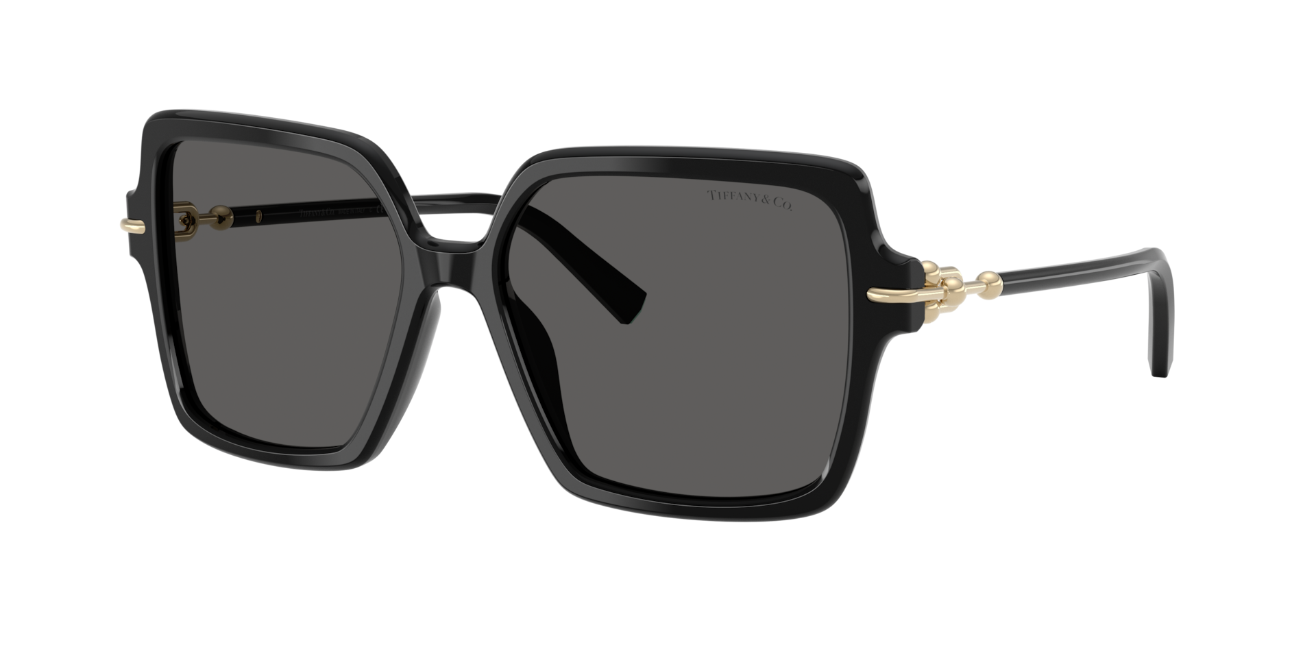 Tiffany & Co. Woman Sunglass TF4260U - Frame color: Black, Lens color: Dark Grey