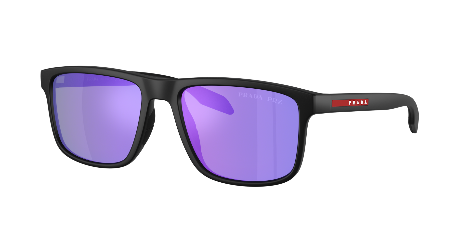 Prada Linea Rossa Man Sunglass PS C01S -  Frame color: Matte Black, Lens color: Grey Polarized