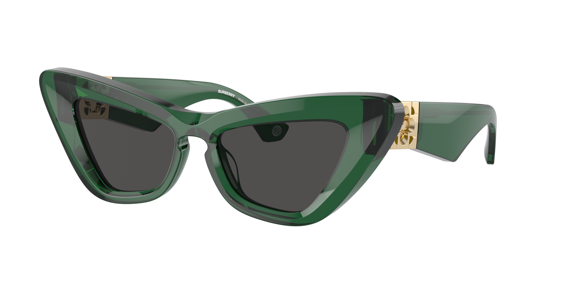 Burberry Woman Sunglass BE4421U -  Frame color: Green, Lens color: Dark Grey