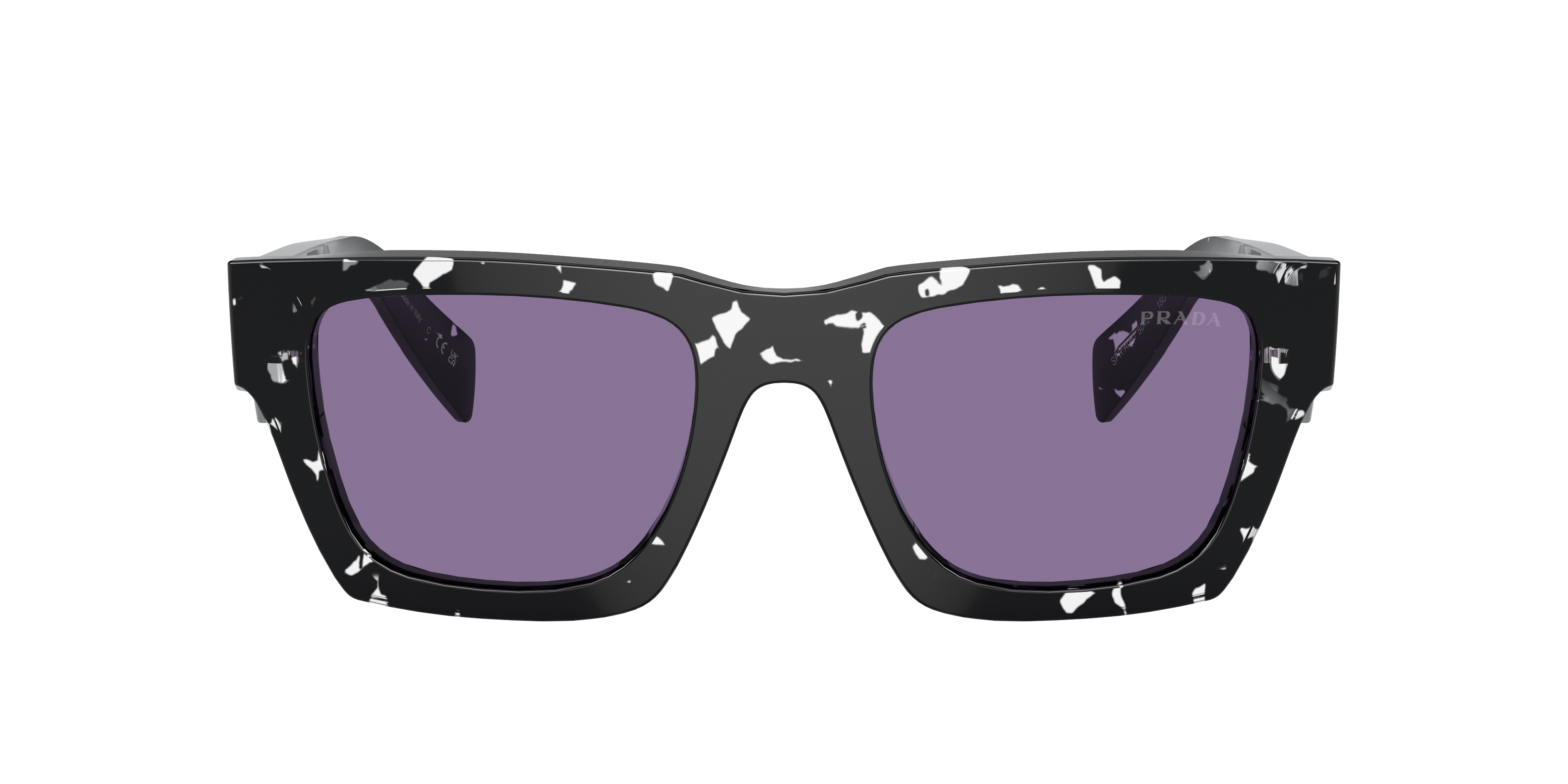 Prada PR A06S M (50 - 21) with Violet lenses and Black frame