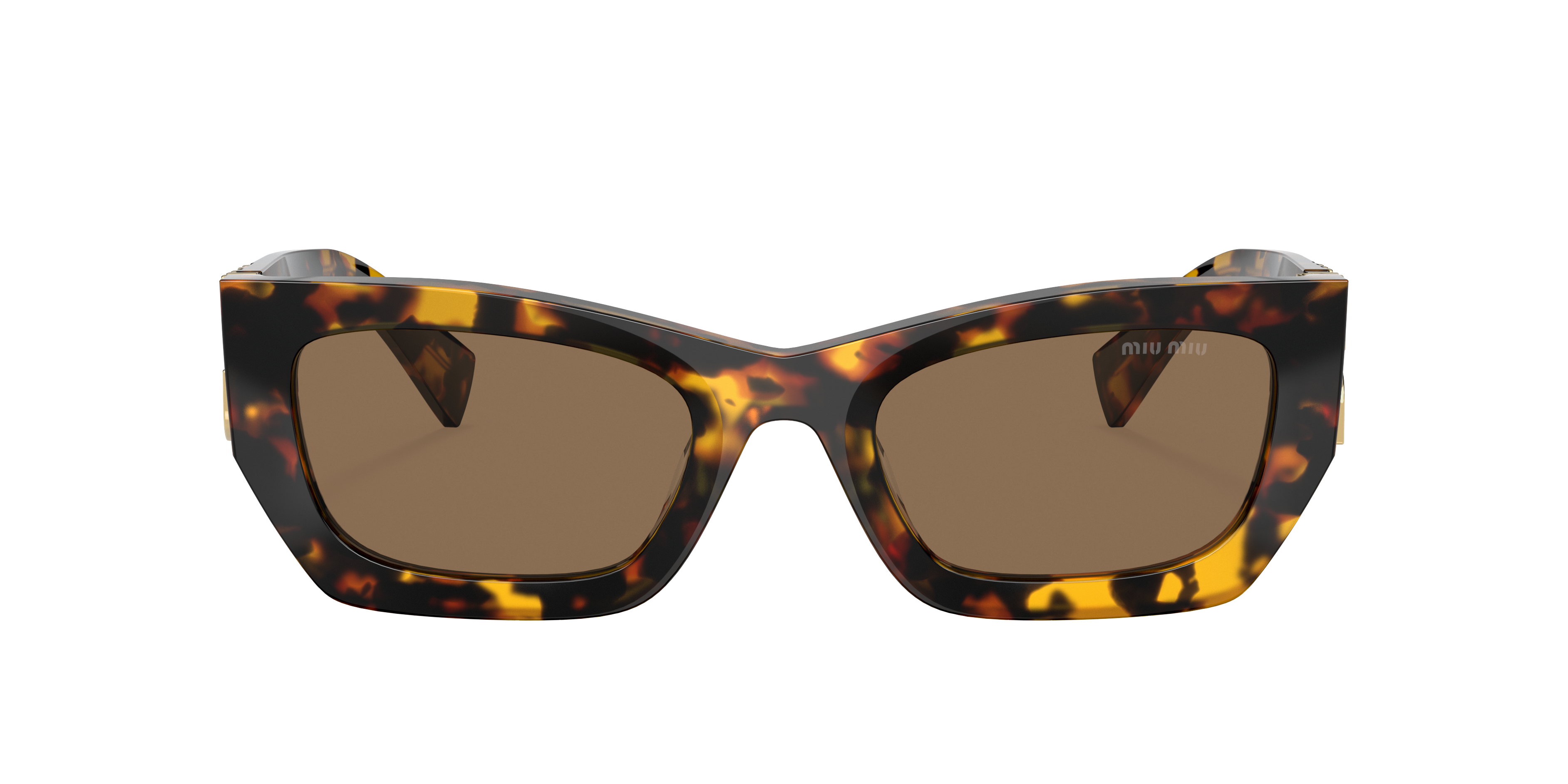 Miu Miu MU 09WS XL (53 - 22) with Brown lenses and Tortoise frame