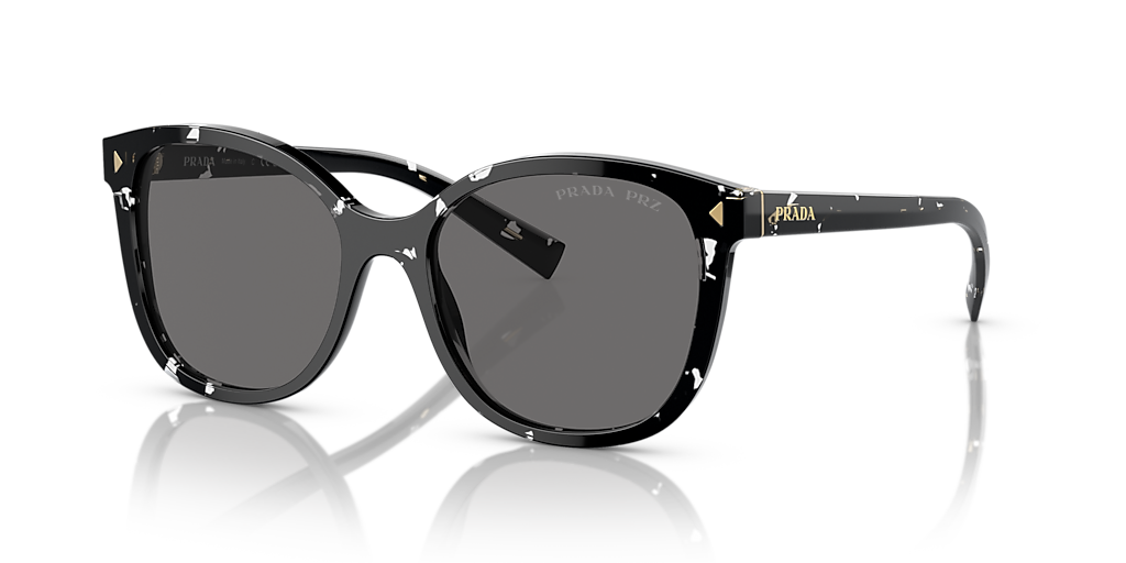 Prada PR 22ZS S (53 - 17) with Transparent lenses and Black frame