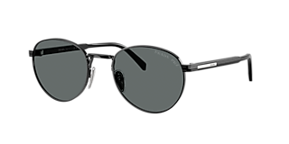 Prada PR 58YS L (57 - 15) with Grey lenses and Black frame