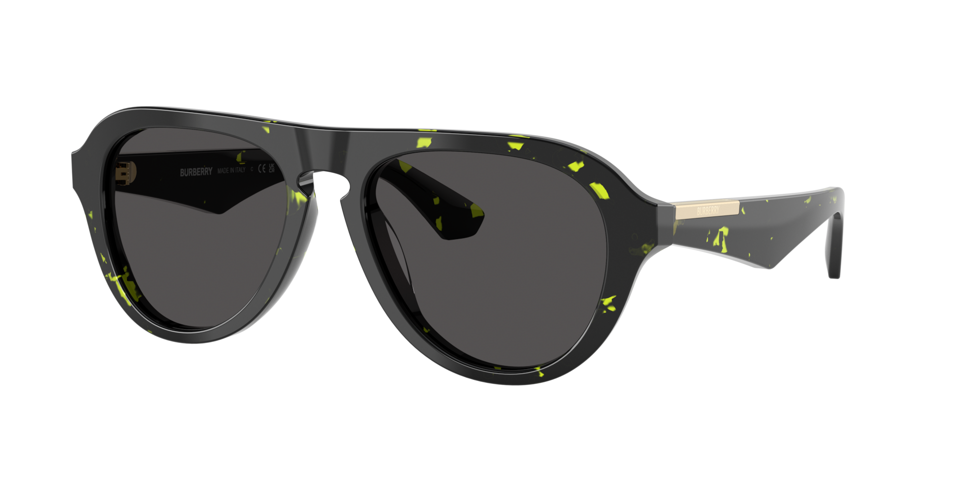 Burberry Homme Sunglass BE4437U - Couleur du Monture Havana Vert Couleur de Lentille Gris fonc 142 €